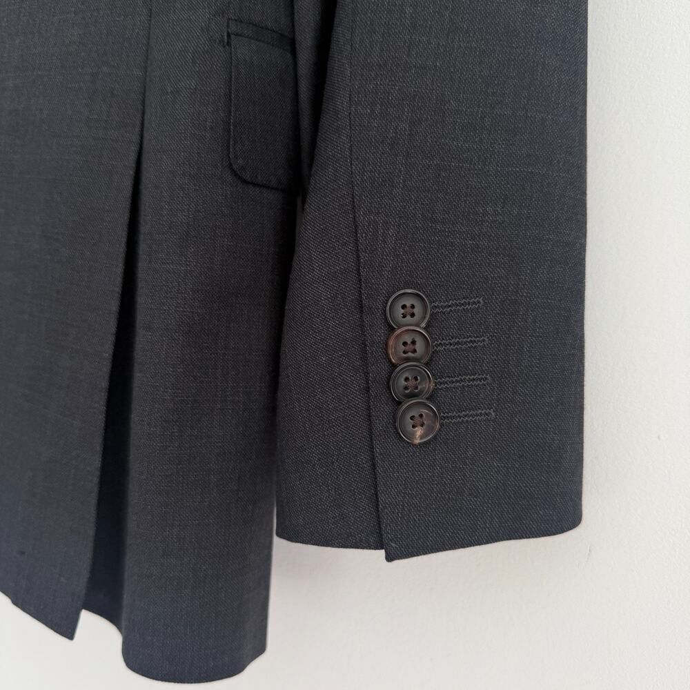 Spier & Mackay Blazer 34 Gray Charcoal Wool Slim Fit Sports Coat Suit Jacket - Picture 9 of 14